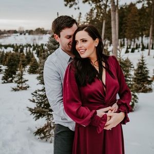 Lulus | Twist Your Words Burgundy Long Sleeve Twist-Front Maxi Dress